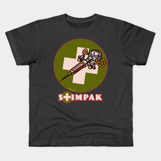 Retro Stimpak Kids T-Shirt by StudioPM71